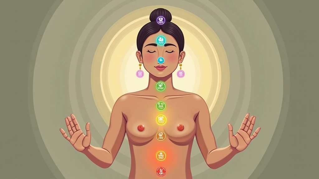 Chakra frequency chart showing Hz values for each energy center